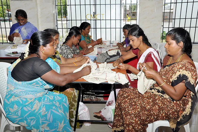 Women are encouraged to take up a livelihood that will help them fend for themselves and their families. This initiative helps scores of families who find themselves unable to find jobs due to the stigma associated with leprosy.