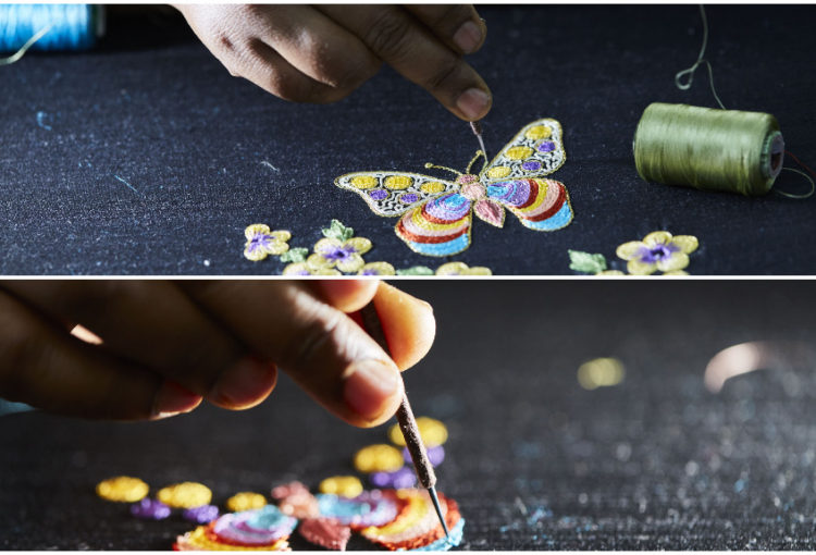 Hand embroidered goods are always in demand. The women at the handicraft center are split into teams—cutting, embroidery, tailoring, designing and so on—depending on their skills and personal interests. The goods are retailed at a leading store in Chennai and at the in-house store.
